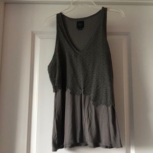 Anthropologie tank in dark grey